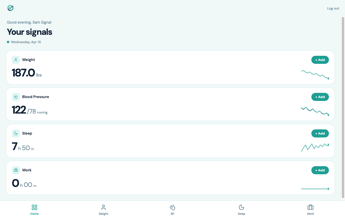 SignalTrack screenshot
